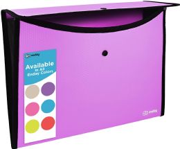 60 Bulk Square Flap Letter Size Document Holder, Purple