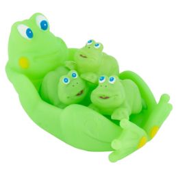 24 Bulk Frog Family Bath Play Set - 4 Piece Set