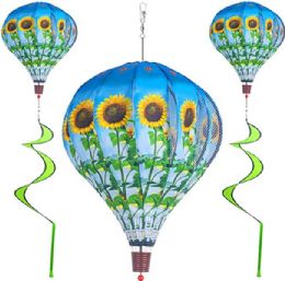 24 Bulk 24 Wholesale Sunflower Air Balloon Spinner - Wholesale Sock Deals