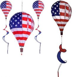 24 Bulk Usa Flag Air Balloon Windmill Spinner