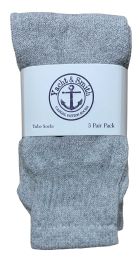 300 Bulk Yacht & Smith 17 Inch Kids Tube Socks Size 6-8 Solid Gray