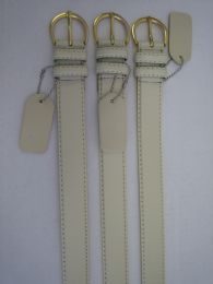60 Bulk Belts White Color Mixed Size