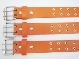 60 Bulk Orange Skinny Belts In Mixed Size