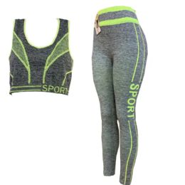 12 Bulk Athletic 2 Piece Jogger Set With Tank Top And Pants