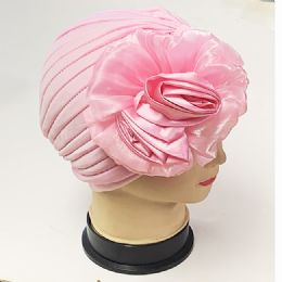 24 Bulk Women Bonnet With Flower