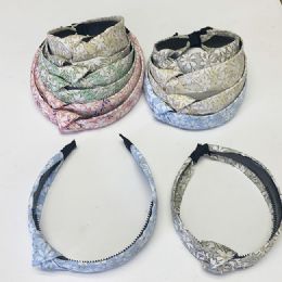 48 Bulk Girls Fashion Knotted Headbands Assorted