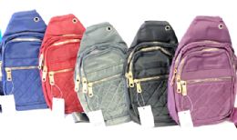 12 Bulk Chest Sling Shoulder Backpacks Bags Fashion Cute Crossbody