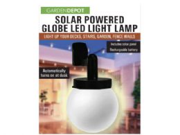 24 Bulk Solar Powered Globe Led Light Lamp