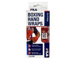 24 Bulk Fila Accessories Red 2.25 In X 15 Foot Boxing Handwraps
