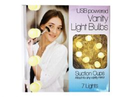 12 Bulk 7 Led Hollywood Vanity Light Bulbs Powered By Usb Cable