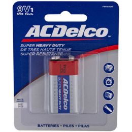 48 Bulk Batteries 9 Volt 1pk Heavy Duty Ac Delco On Blister Card