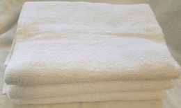 48 Bulk 30x60 Terry White Beach Towel