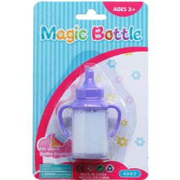 72 Bulk 3.25-Inch Magic Toy Baby Bottle On Blister Card