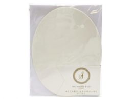 84 Bulk Oval Shaped Notecards Set Of 3