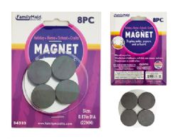 144 Bulk Magnet 8pc 0.87 Inch/22mm