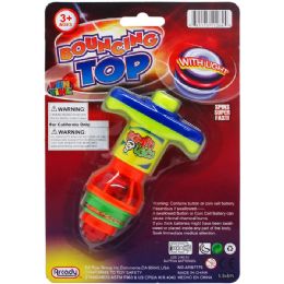 72 Bulk 4.5" Bouncing Top W/light On Blister Card