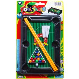 72 Bulk 7.5" Pool Table Play Set On Blister Card