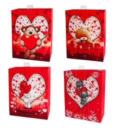 144 Bulk 7x9x3 Inch Valentine Gift Bag