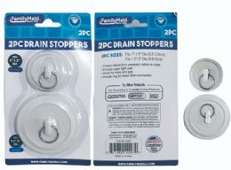 96 Bulk White Silicone 2 Piece Drain Stoppers