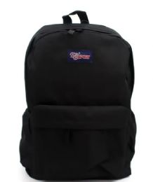 12 Bulk 16 Inch Black Backpack
