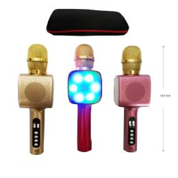6 Bulk Bluetooth Usb Rechargeable Microphone With Light