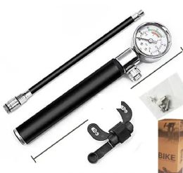 24 Bulk 7.87 Inch Bicycle Pump With Meter