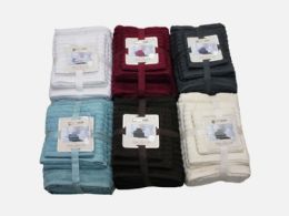 6 Bulk 6 Pack Bath Towel Set Asst