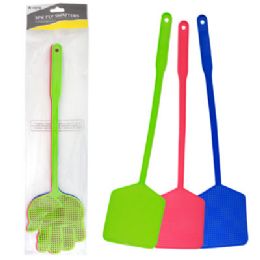 48 Bulk Fly Swatter 3pk 2ast Shapes 3-Color Pack/printed Opp Bag