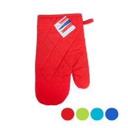 48 Bulk Oven Mitt Summertime 4asst Colors Peggable