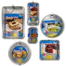 108 Bulk Aluminum Bakeware 108 Pc Display 6asst Multipc Cake/loaf/pie Pans Made In Usa