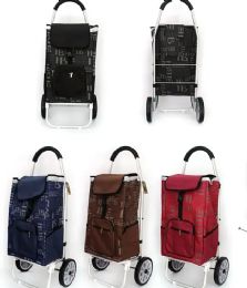 8 Bulk 39.4 Inch Shopping Cart With Zipper Pocket