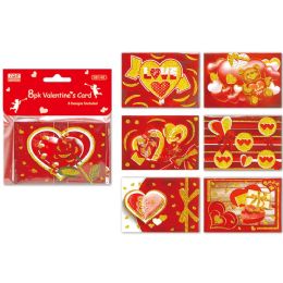 48 Bulk Valentines Gift Mini Card 8 Pack