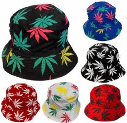 24 Bulk Marijuana Design Bucket Hat