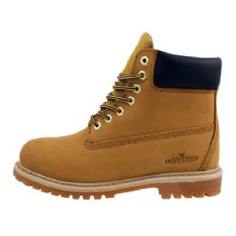 12 Bulk Men's Wheat Nubuck Workboots Wheat