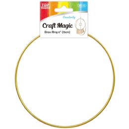 12 Bulk Brass Rings 6"/1pc