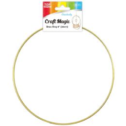 12 Bulk Brass Rings 8"/1pc