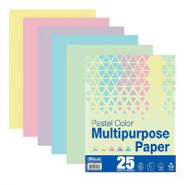 120 Bulk Pastel Color Multipurpose Paper (25 Sheets/pack)