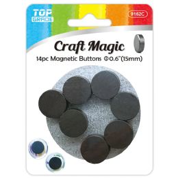 144 Bulk 15mm 14-Piece magnet button