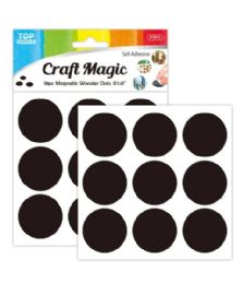144 Bulk 18-Piece 25mm magnet dots peel-n-stick