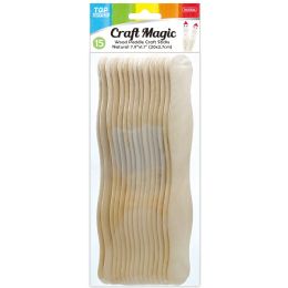 48 Bulk Craft Stick 20x2.7cm 15-Piece