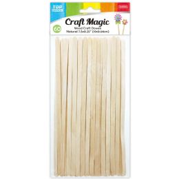 48 Bulk Craft Stick 19x0.64cm 60-Piece Natural
