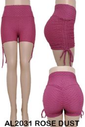 24 Bulk Big Butts Tik Tok Shorts Rose Color