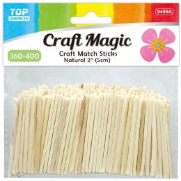 48 Bulk Match Sticks 5cm 360-400-Piece Natural