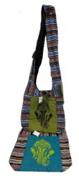 10 Bulk Elephant Design Cotton Handmade Crossbody Hobo Bags