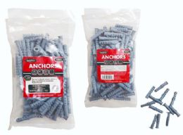 96 Bulk 100 Pc Plastic Anchors S8 1.5 Inches L