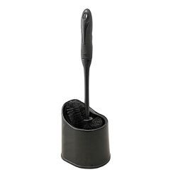 24 Bulk Comfort Rubber Ergonomic Grip Black Toilet Bowl Brush