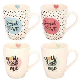 48 Bulk Valentines Day Mug Set Assorted Design 12oz