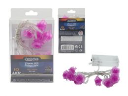 96 Bulk String Light 10pc Flower Battery Operated 47.25 Inches