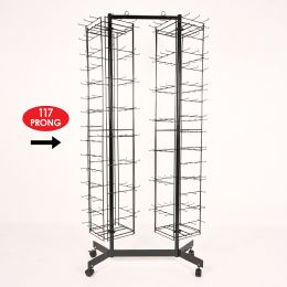 Bulk Empty 117-Prong Double Spinner Rack 1