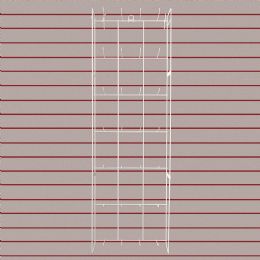 Bulk Empty 28-Prong Wall Rack